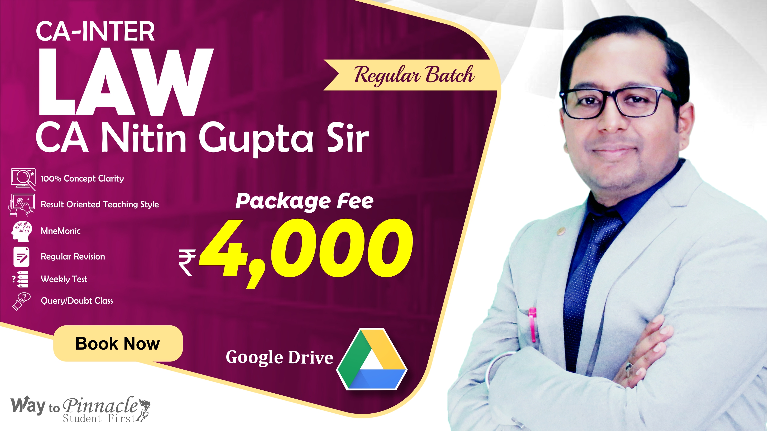 CA Inter (Group-1) Corporate and Other Laws Google Drive Classes by CA Nitin Gupta Sir For May 23 & Onwards - Full HD Video Lecture + HQ Sound